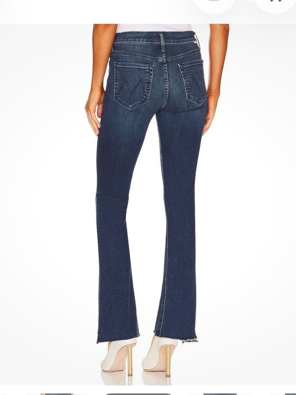 Mother The Runaway Step Fray in Manana Mi Amour Stretch
Flare Jeans 27